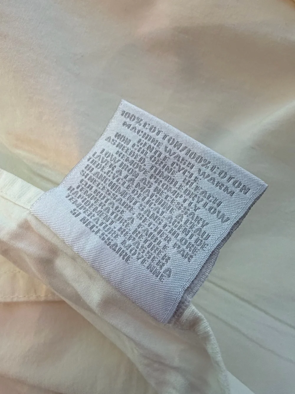 Restoration Hardware GUC Full Size White Duvet Cover with Navy Double-Line Borde